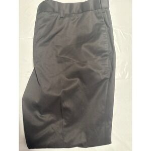 Perry Ellis Portfolio Men Black Premium Flex Twill Wrinkle Resistant Pant 42x30